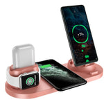 Wireless Charger For IPhone Fast Charger For Phone Fast Charging Pad For Phone Watch 6 In 1 Charging Dock Station