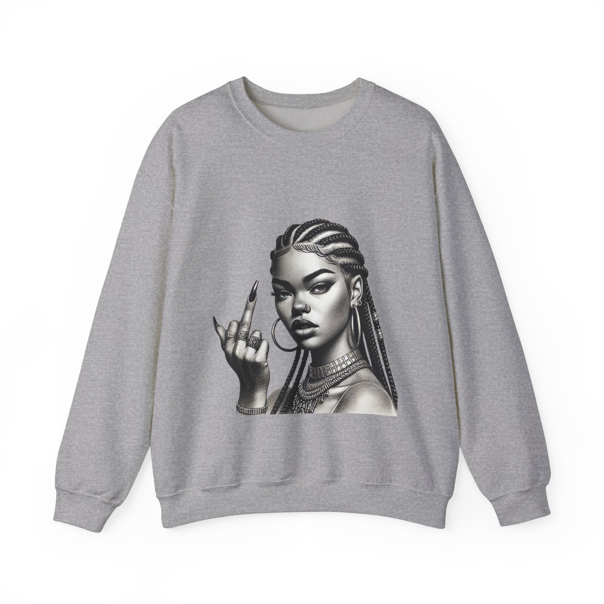 Fierce Attitude Crewneck Sweatshirt | Bold Fashion for Women