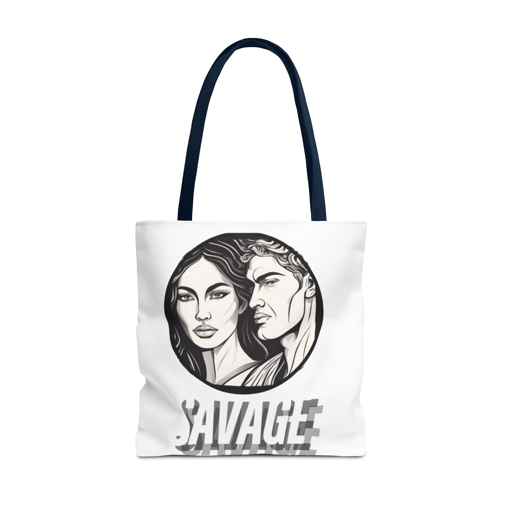 Tote Bag AOP,Savage, Shopping bag, mom gift, grandma, Halloween gift, Christmas Gift, holiday bag