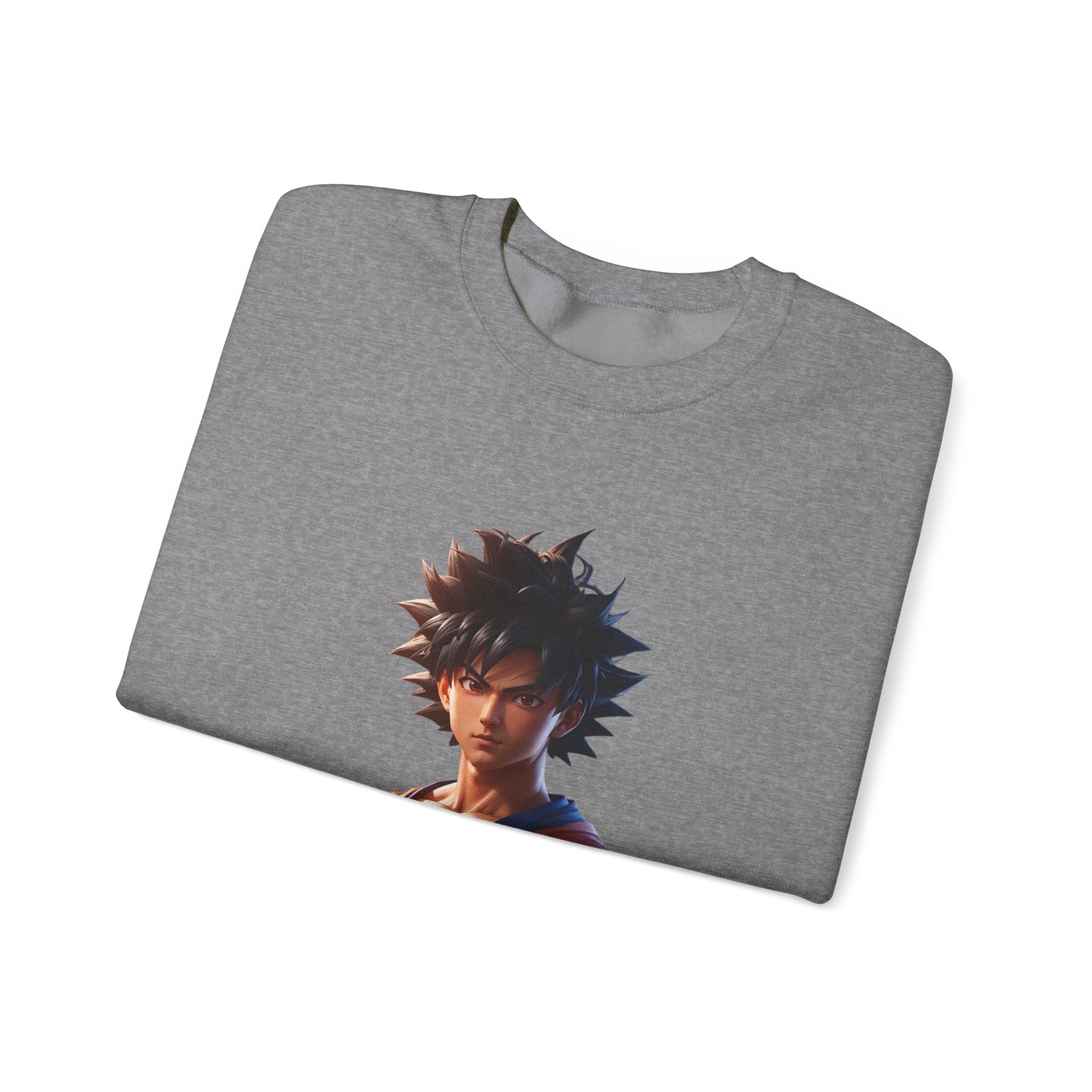 Dragon Ball-Inspired Unisex Crewneck Sweatshirt, Cozy Anime Apparel, Perfect for Gamers, Gift for Otaku, Casual Streetwear