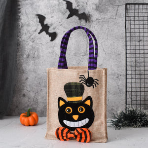 Halloween Candy Tote Bag For Kids Funny Creative Witch Skull Pumpkin Gift Handbag Small Jewelry Props Shopping Bags