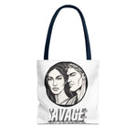 Tote Bag AOP,Savage, Shopping bag, mom gift, grandma, Halloween gift, Christmas Gift, holiday bag