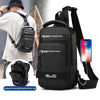 Multifunction Bags For Men Nylon Backpack Crossbody Shoulder Bag With USB Charging Port Chest Bags Pack