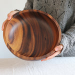 Kitchen Natural Wooden Bowl Household Fruit Bowl Salad Bowl For Home