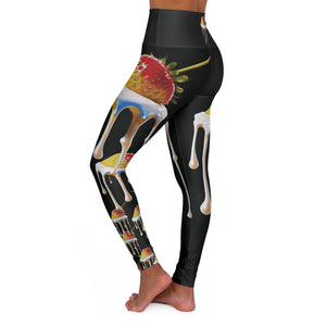 High Waisted Yoga Leggings (AOP) Appealing Design unique leggings Travel Leggings Luxuriously Sportswear