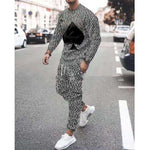 Men's Casual Suit 3d Digital Printing Pant