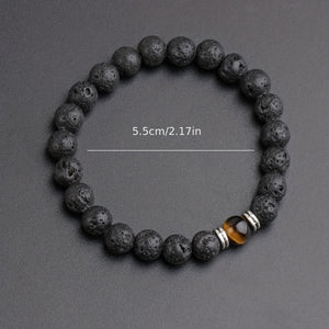 Fashion Volcanic Rock Bracelet For Men And Women