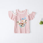 Explosion Style Children's Clothing Girls Short Sleeve