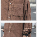 American Retro Corduroy Shirt For Men