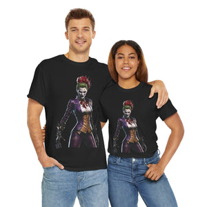 Bold Joker Graphic Unisex Heavy Cotton Tee, Casual Streetwear, Gift for Comic Fans, Halloween Costume Top, Everyday Wear