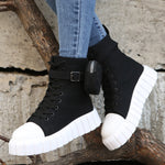 New Bags Fashionable Breathable High-top Canvas Shoes For Women