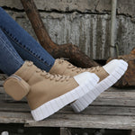 New Bags Fashionable Breathable High-top Canvas Shoes For Women