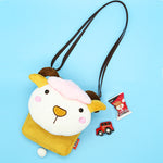 Cute cartoon animal crossbody bag kids casual shoulder bag plush mini shoulder bag