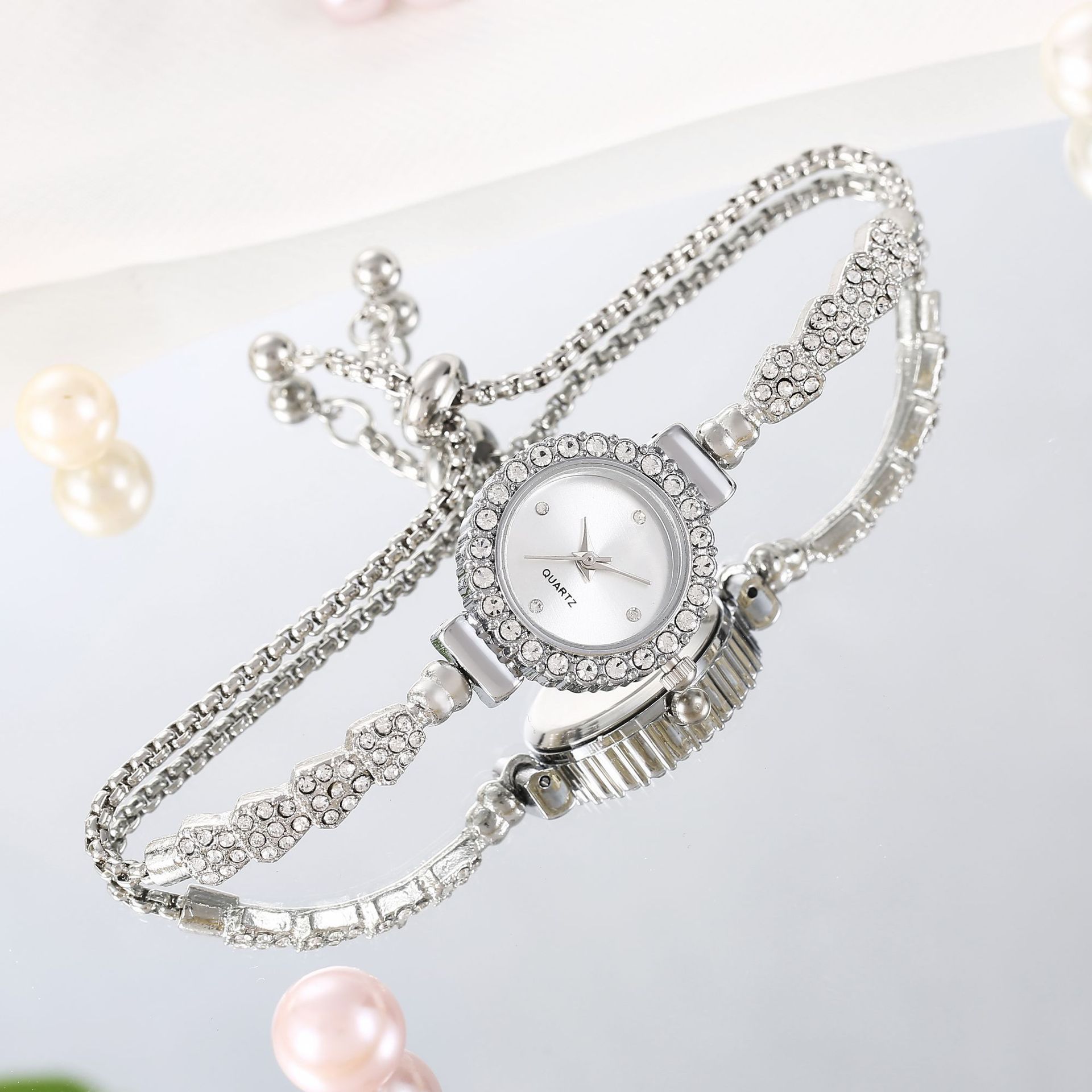 Adjustable Bracelet Watch Women's Quartz Watch Fashion Jewelry