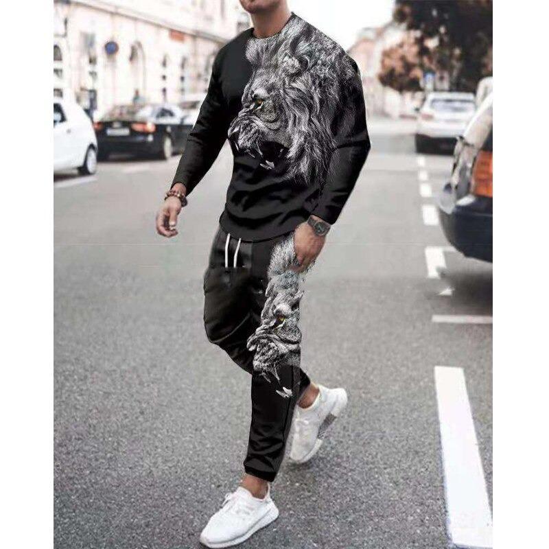 Men's Casual Suit 3d Digital Printing Pant