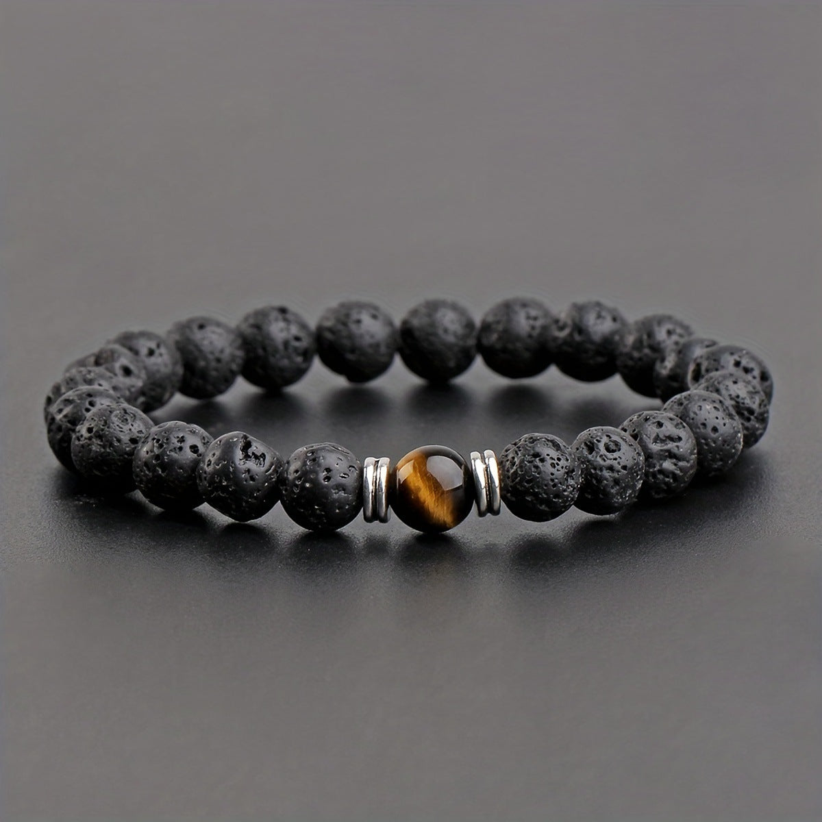 Fashion Volcanic Rock Bracelet For Men And Women