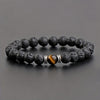 Fashion Volcanic Rock Bracelet For Men And Women