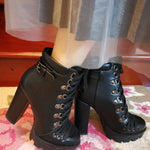 Women's High Heel Mid-heel Boots Thick Heel Women's Boots