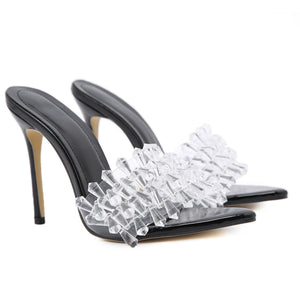 Rhinestone Women's Fish Mouth Fashion Stiletto heel Women