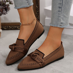 Bowknot Breathable Flat Shoes Women