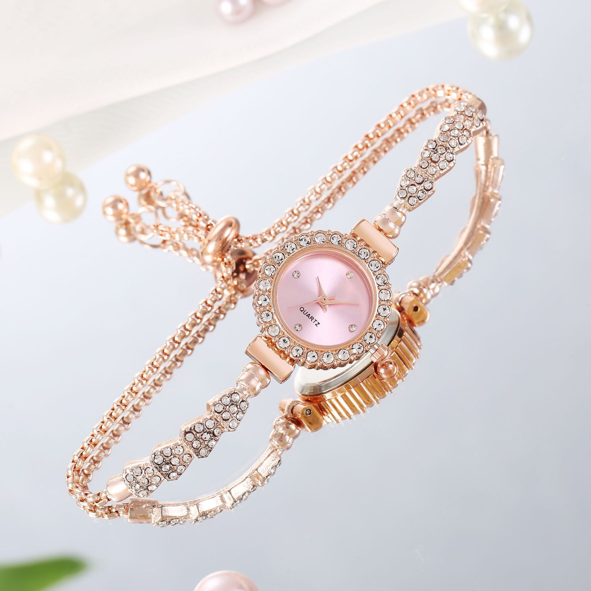 Adjustable Bracelet Watch Women's Quartz Watch Fashion Jewelry