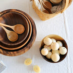 Kitchen Natural Wooden Bowl Household Fruit Bowl Salad Bowl For Home