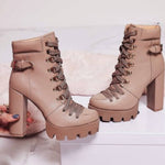 Women's High Heel Mid-heel Boots Thick Heel Women's Boots