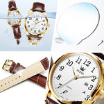 Waterproof Quartz Watch Digital Scale Simple Men and women