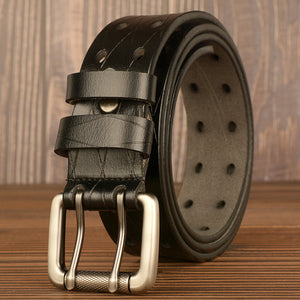 Men's Belt Leather Personality Belt Men's Casual Jeans Belt