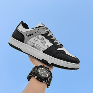 Versatile Casual Ink Painting Sneakers For Men