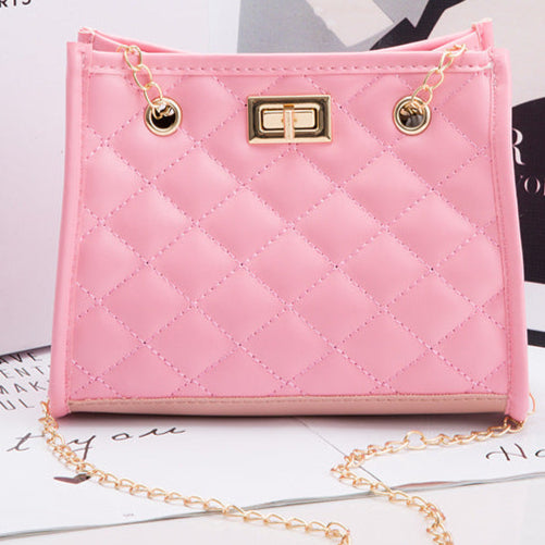 Mini Chain Shoulder Bags Rhombus Sewing Small Square Bags For Women