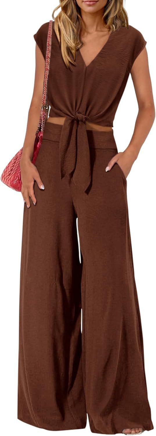 High Waist Slim-fit Wide-legged Pants Suit