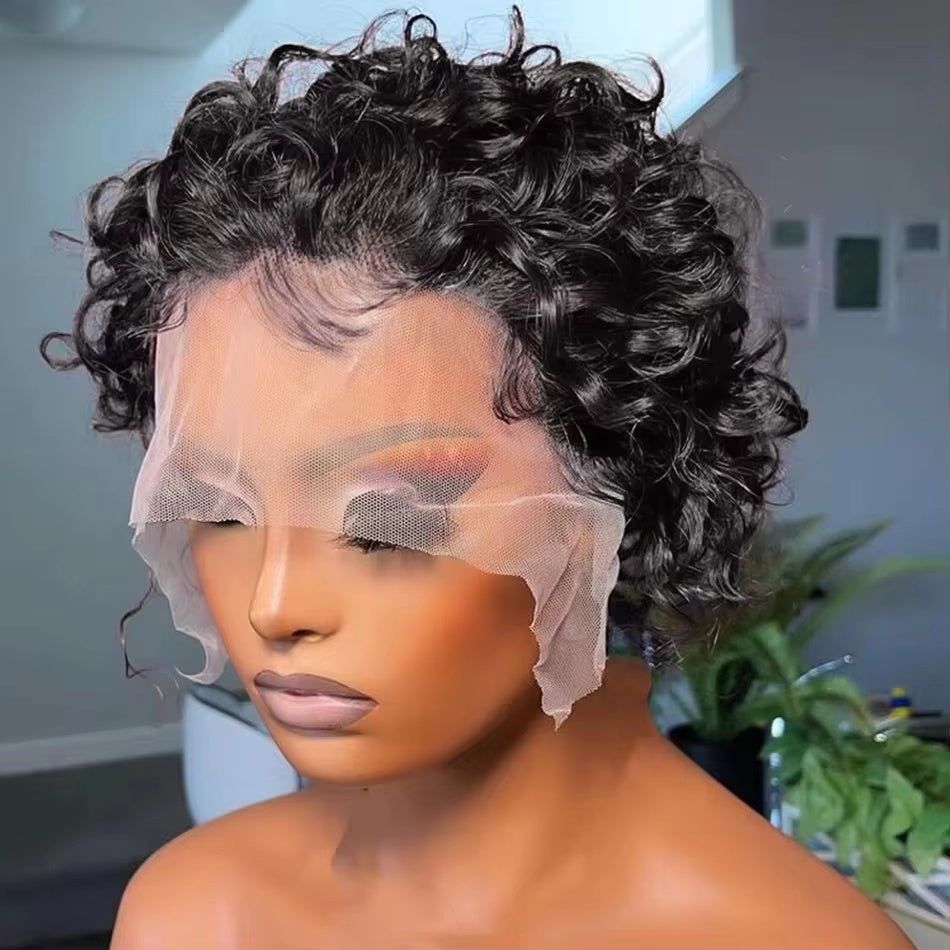 Pixie Wigs Human Hair