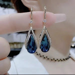 Women's Earrings In Geometric Crystal Glass