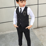 Boys Autumn Clothing Two-piece Vest Set