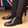 Summer Hollow Plastic British Casual Business Wear Leather Shoes Height Increasing Insole