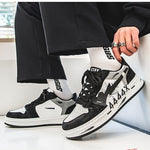 Distressed Graffiti Skateboard Shoes Men's Sneakers