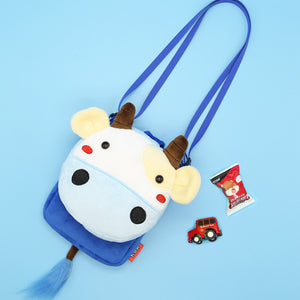 Cute cartoon animal crossbody bag kids casual shoulder bag plush mini shoulder bag