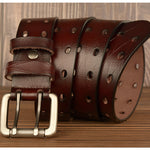 Men's Belt Leather Personality Belt Men's Casual Jeans Belt