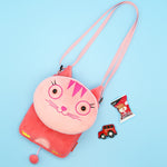 Cute cartoon animal crossbody bag kids casual shoulder bag plush mini shoulder bag