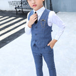 Boys Autumn Clothing Two-piece Vest Set